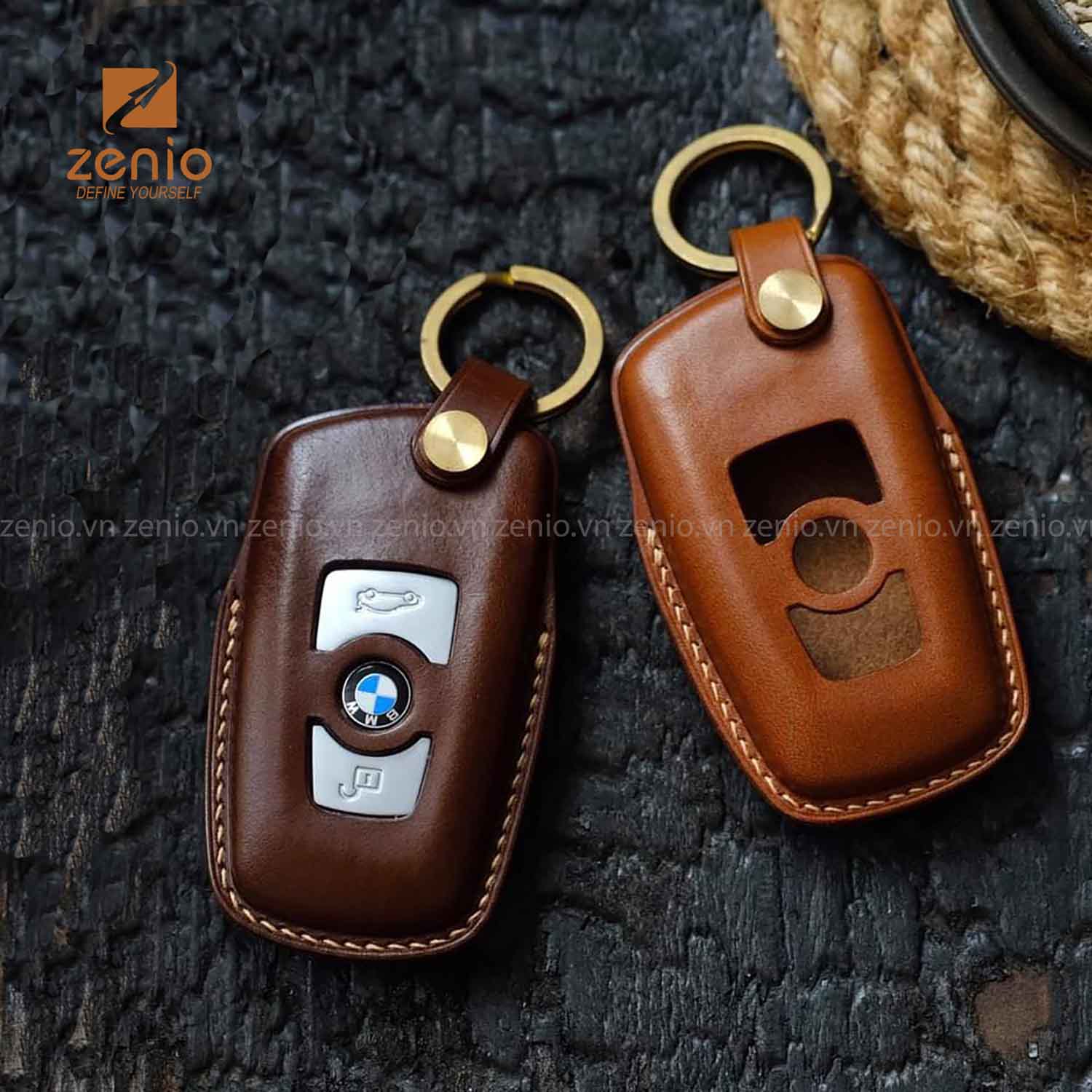 Bao da chìa khóa xe BMW