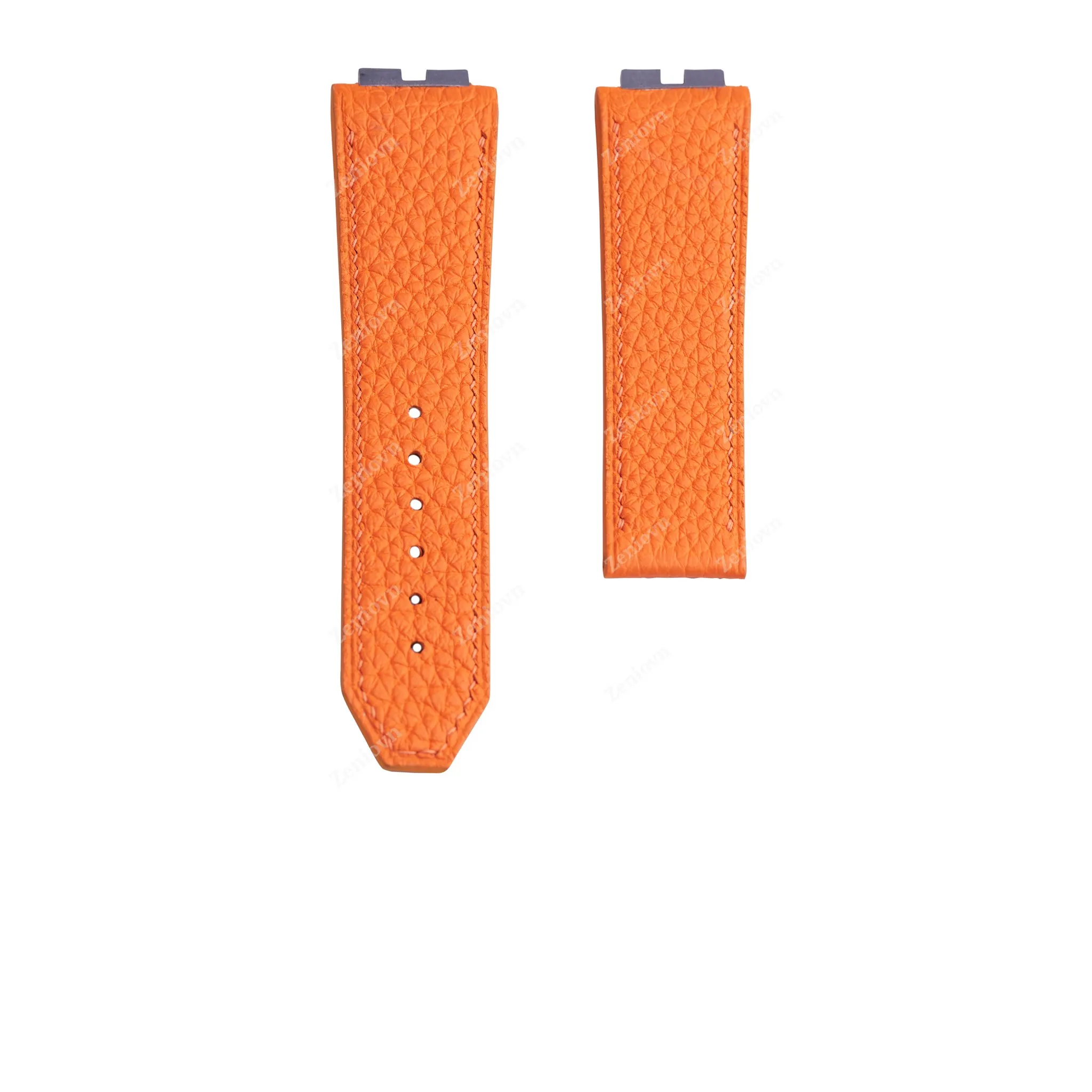 Dây đồng hồ Hublot Big Bang Sang Bleu King Gold One Click - Dây Da Togo Cam