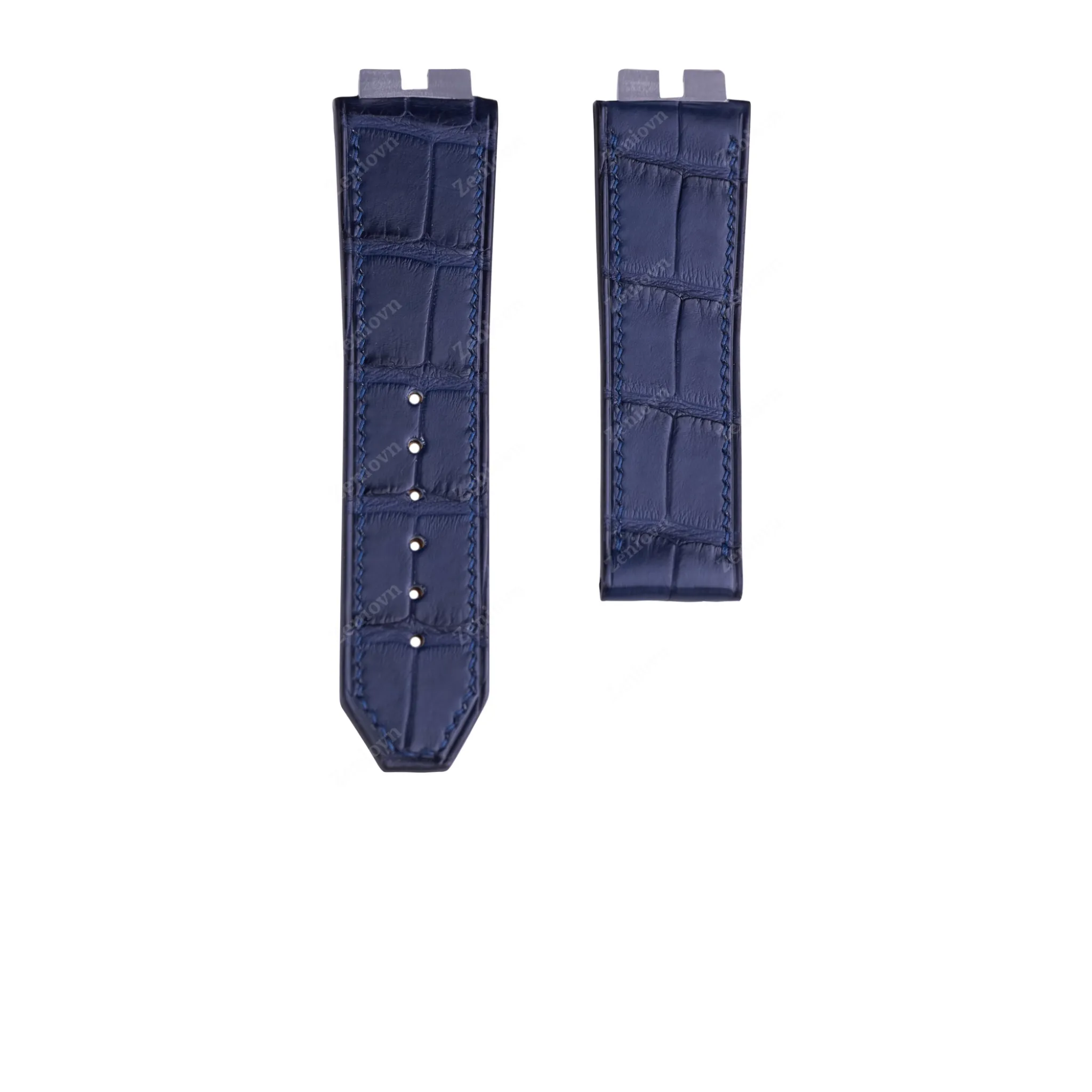 Dây đồng hồ Hublot Big Bang Sang Bleu King Gold One Click - Dây Da Cá Sấu Navy