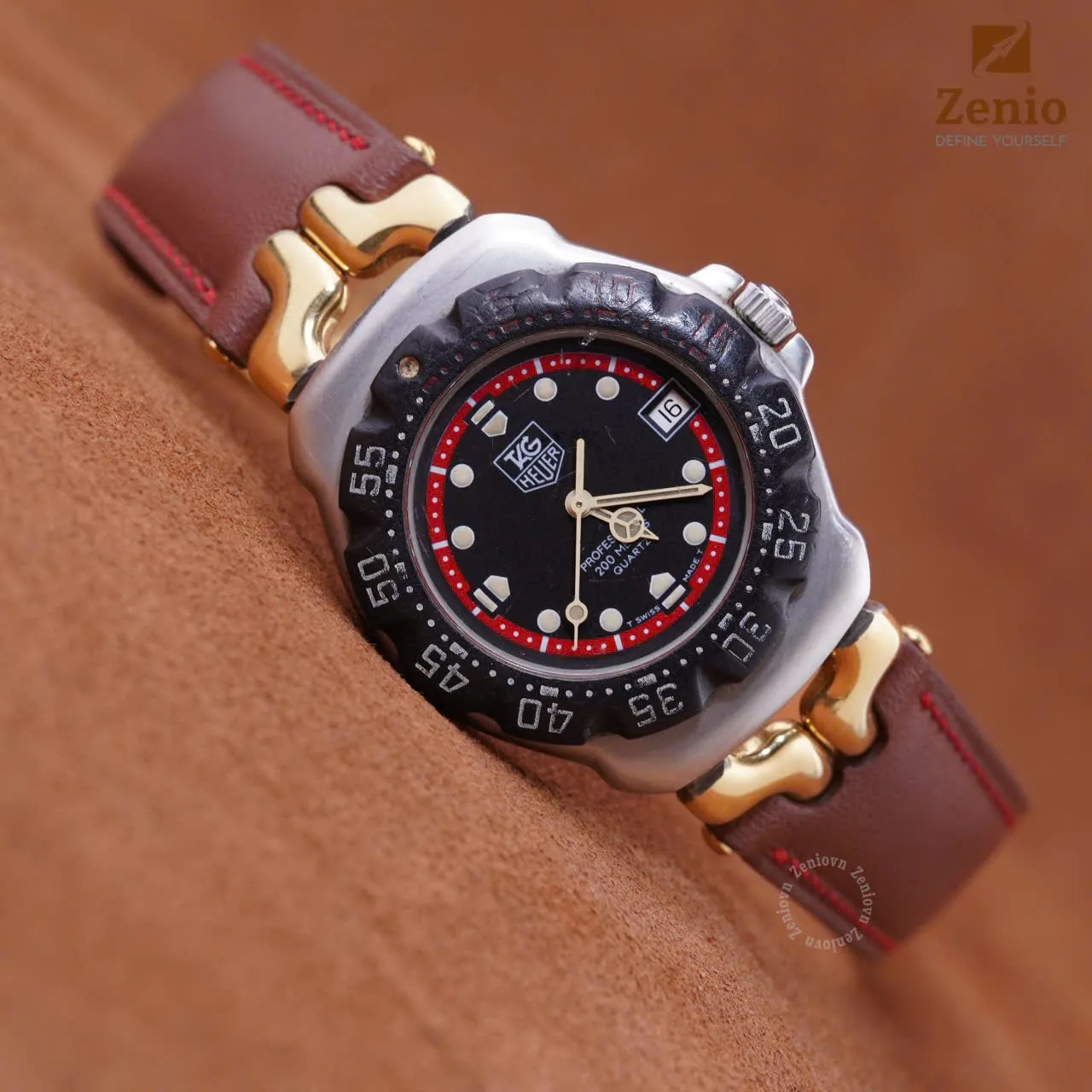 Dây đồng hồ Tag Heuer Formula - Dây Da Vachetta Nâu