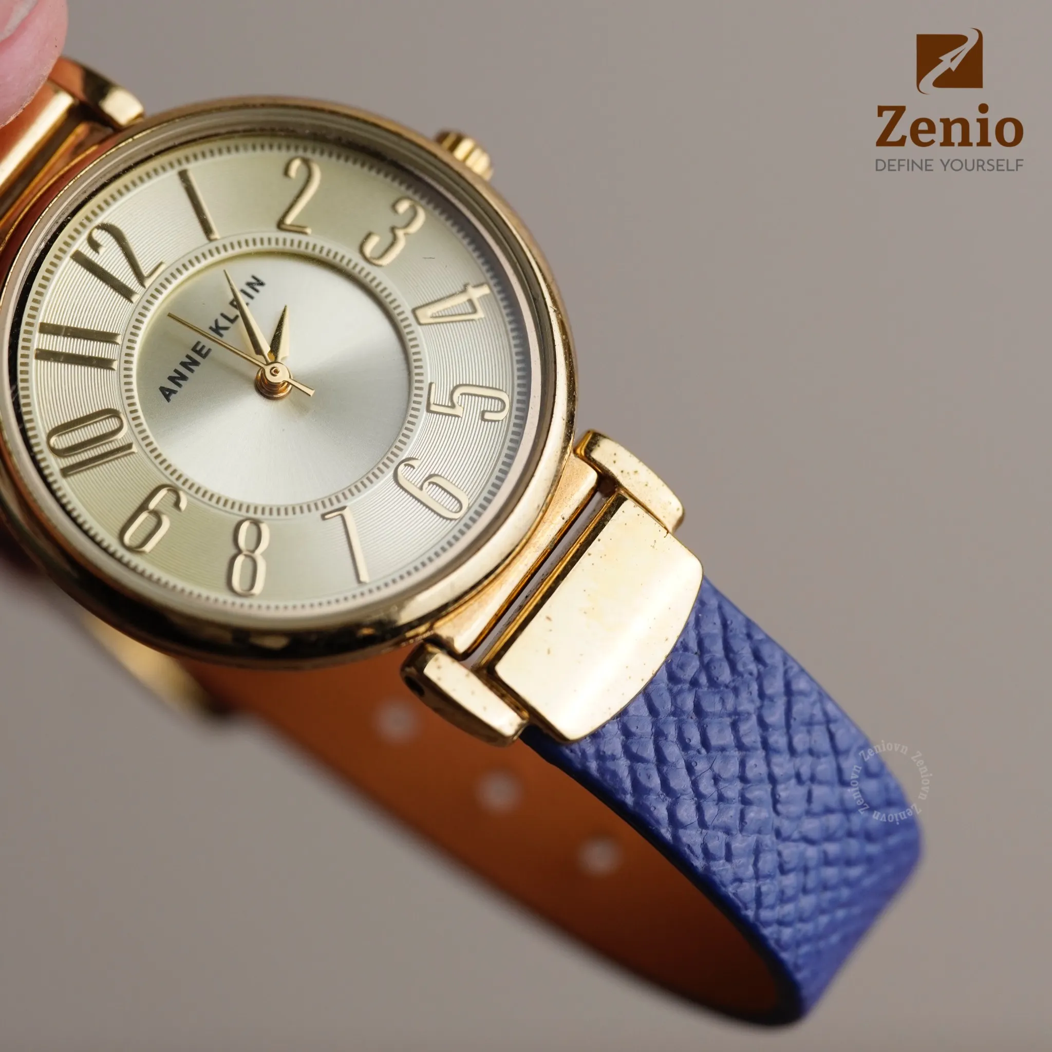 Dây đồng hồ Dây đồng hồ Anne Klein - Dây Da Epsom Xanh Navy