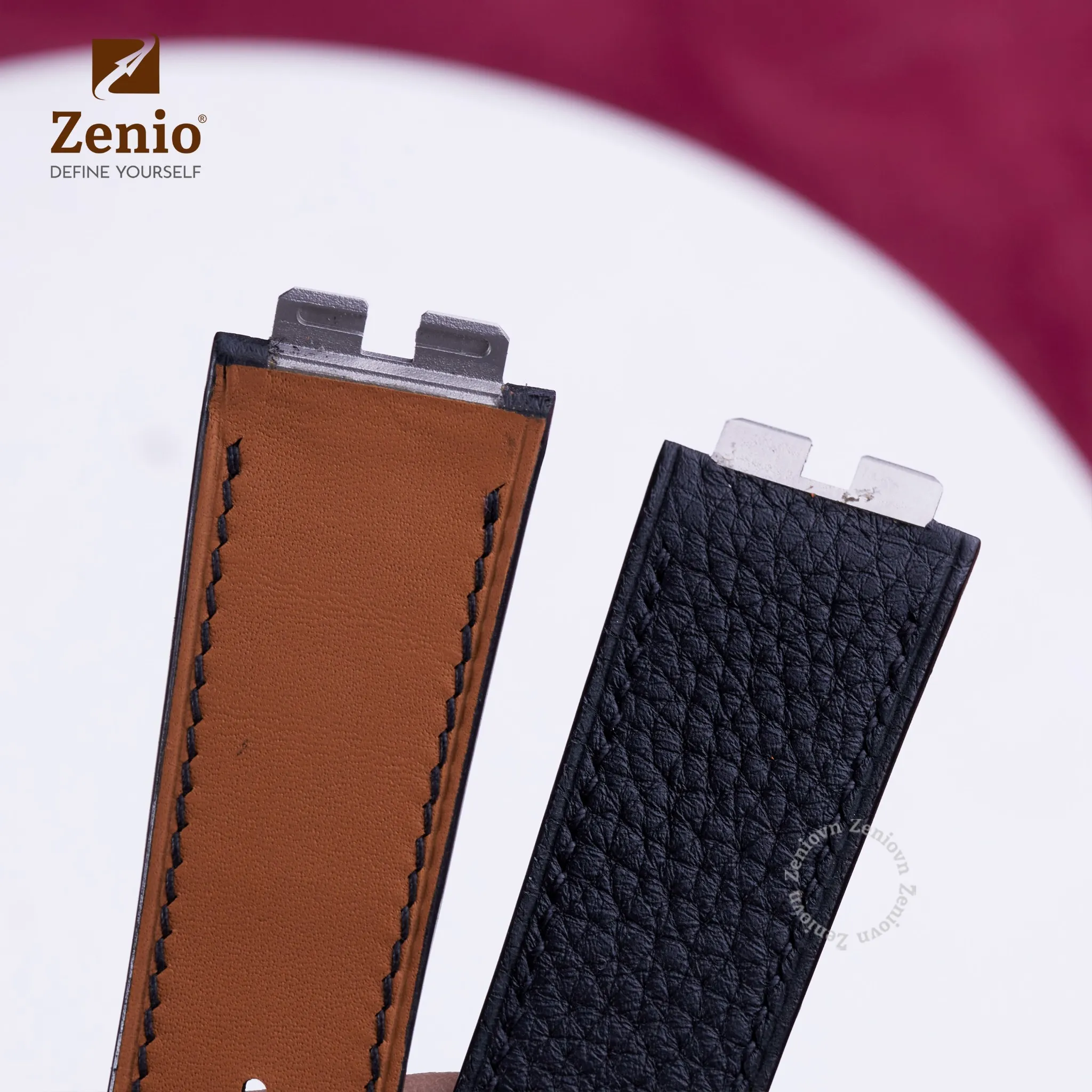 Dây đồng hồ Hublot Big Bang One Click - Dây Da Cá Sấu Màu Đen 9