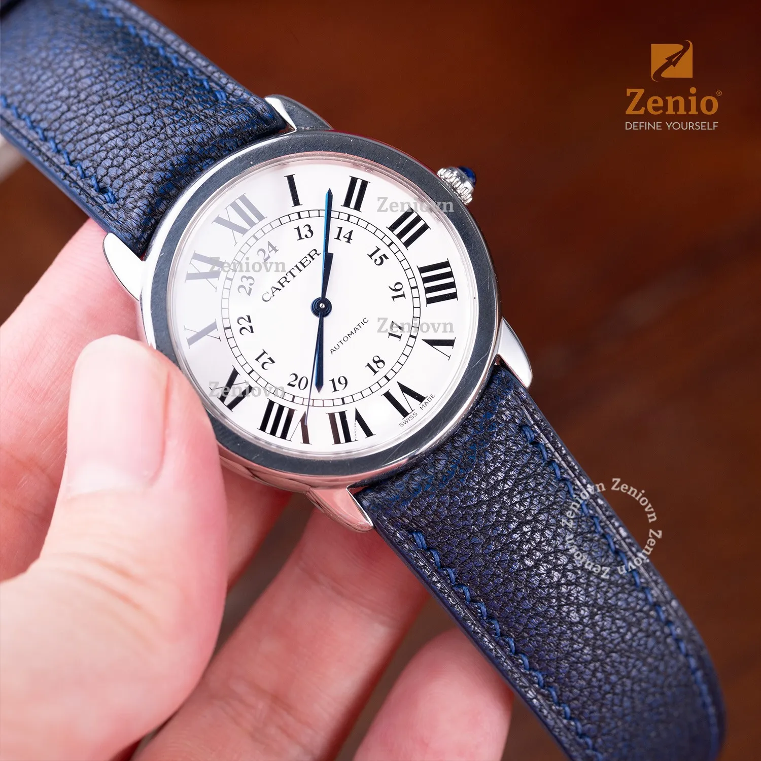 Dây Da Fatnat Màu Xanh Navy