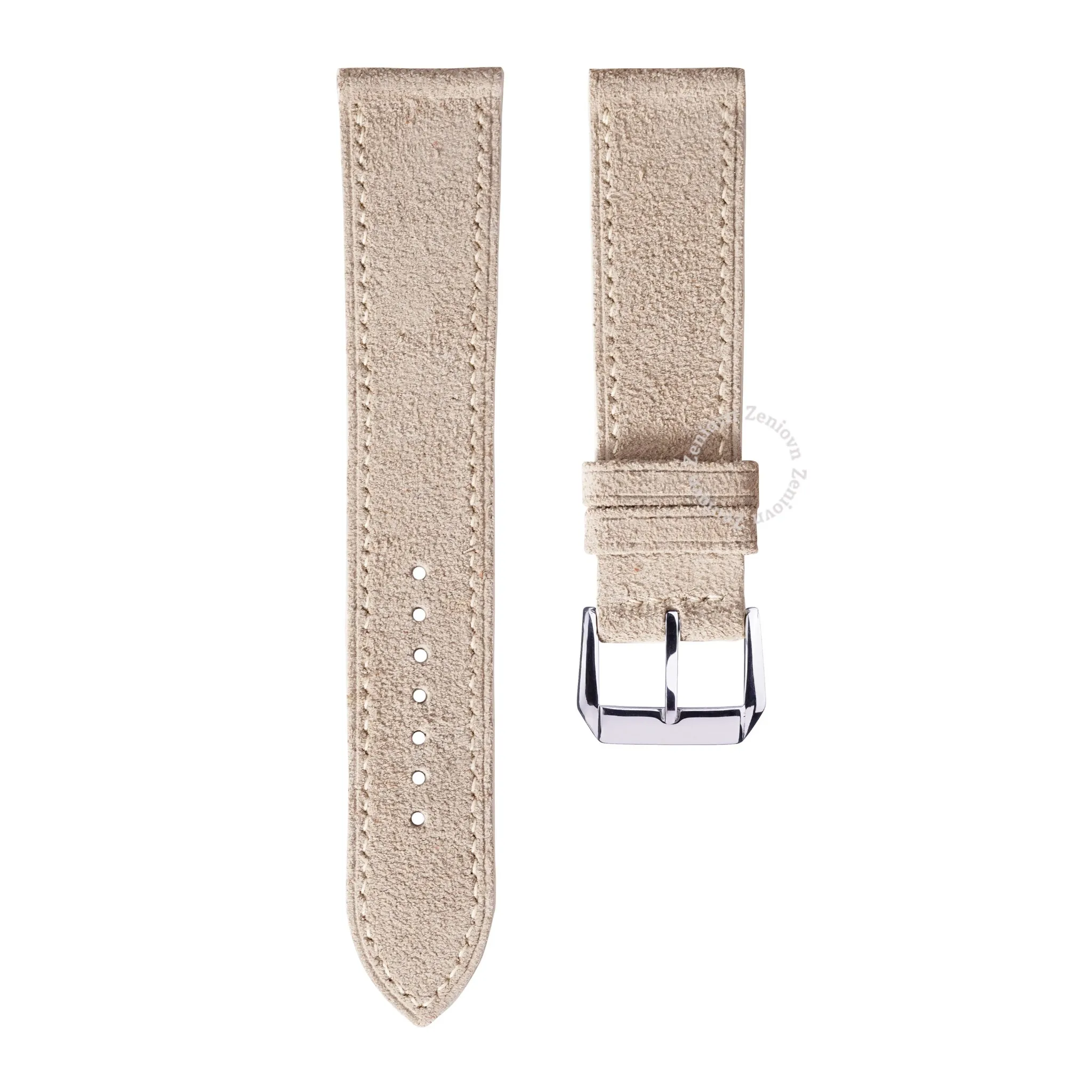 Dây da đồng hồ Suede màu xám