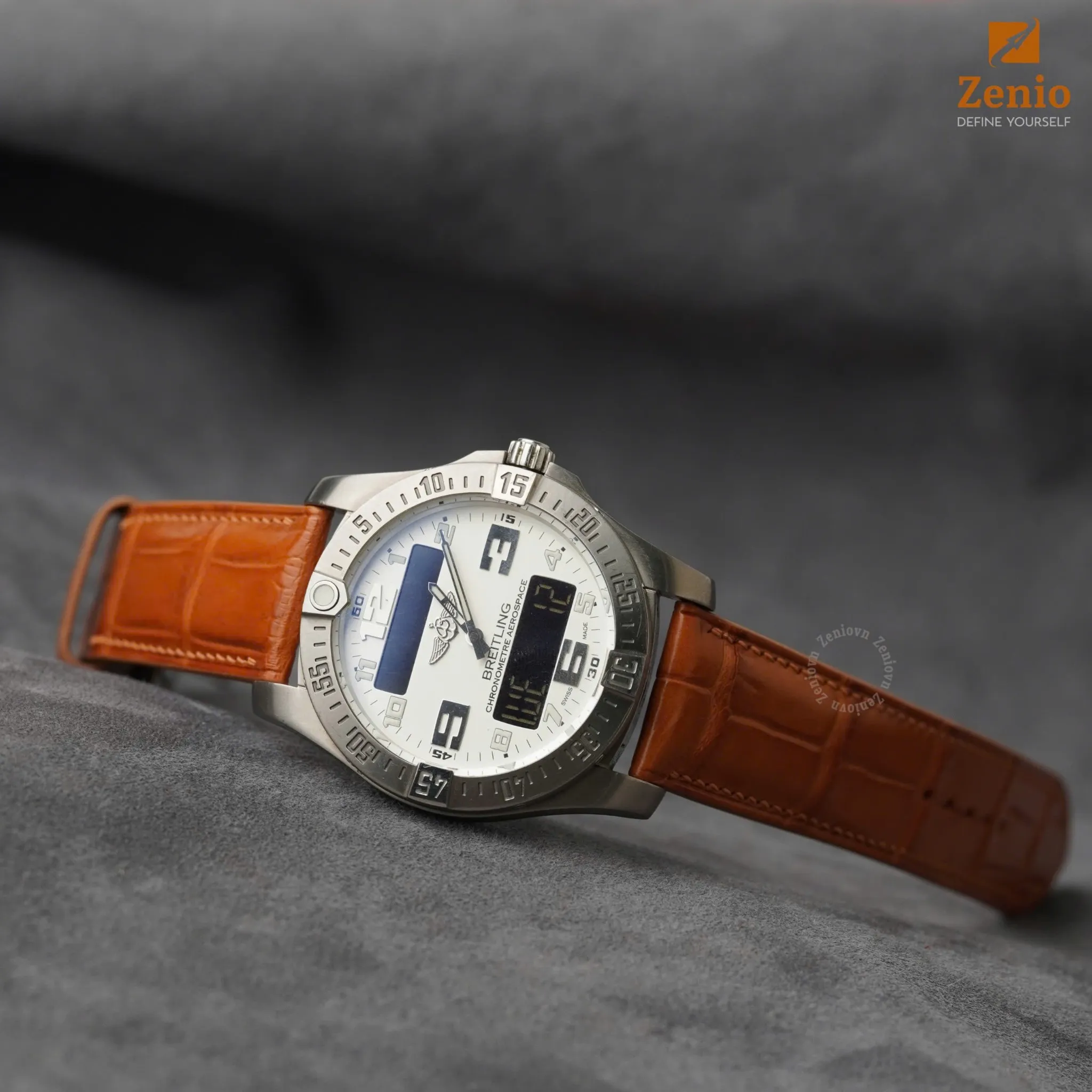 Dây đồng hồ Breitling - Dây Da Cá Sấu Màu Mavala 2