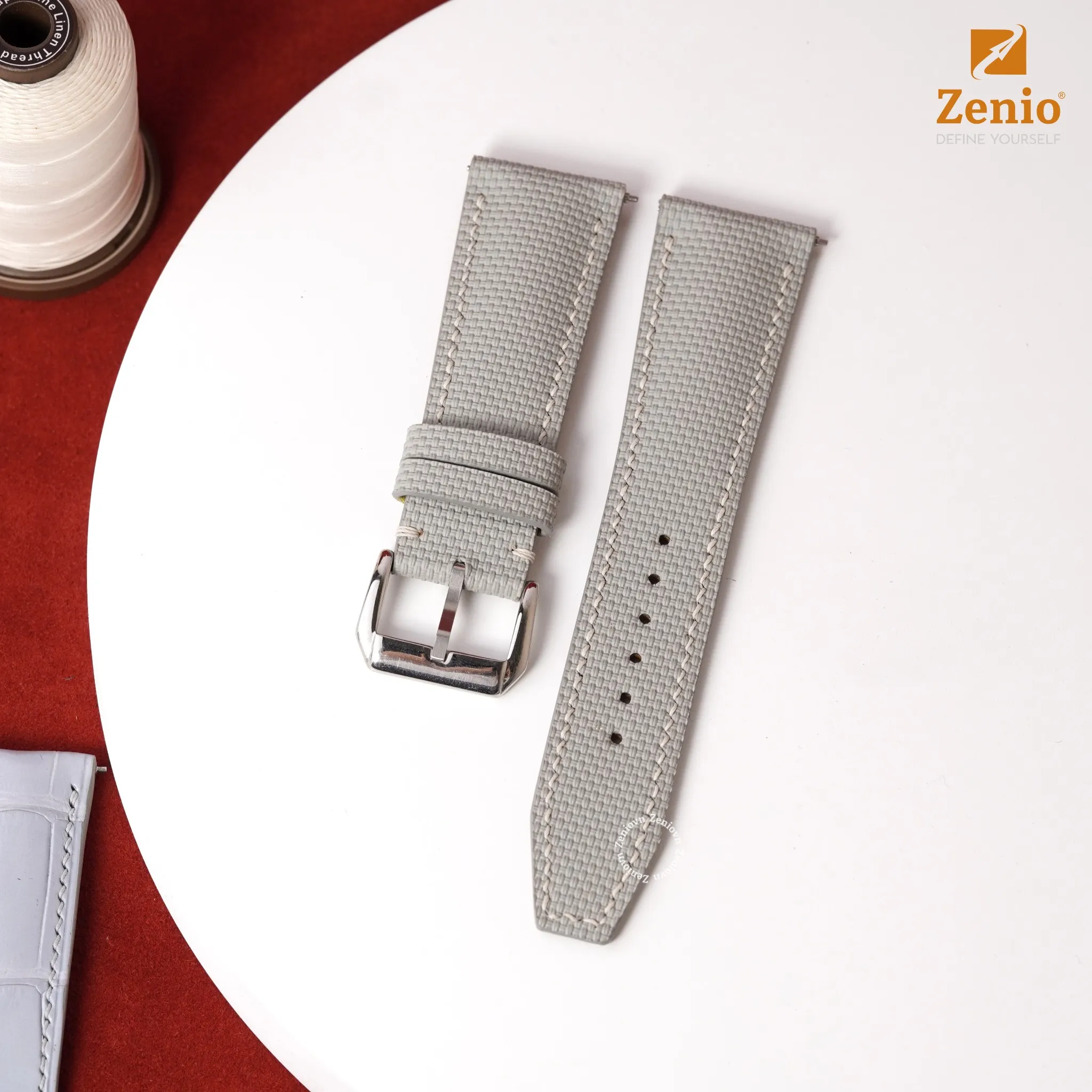 Dây FKM Sailcloth màu Beige cho đồng hồ Audemars Piguet Star Wheel