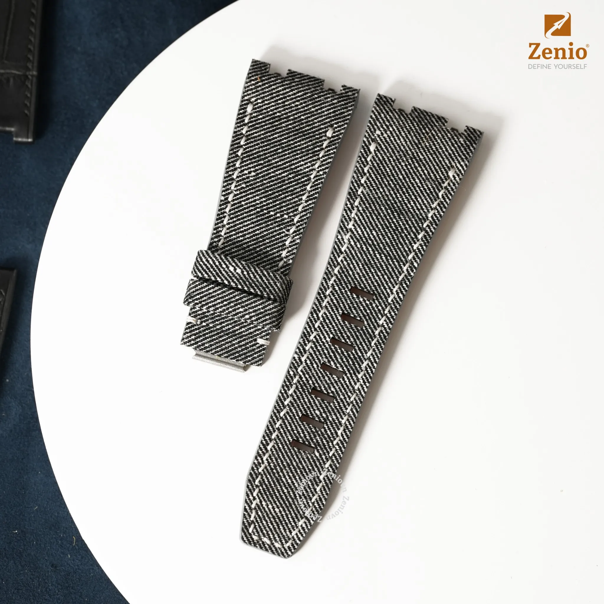 Dây canvas màu Xám Denim với cốt thay thế nhanh cho đồng hồ Audemars Piguet