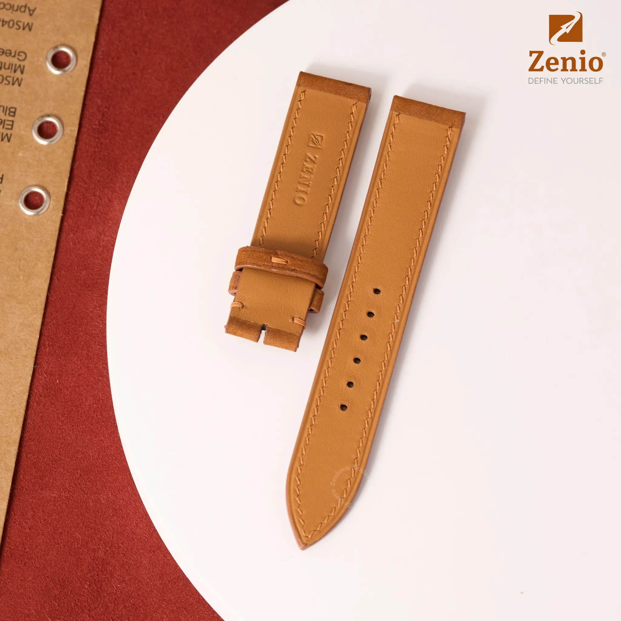 Dây đồng hồ Da Nubuck Màu nâu cho đồng hồ Omega Genève 1