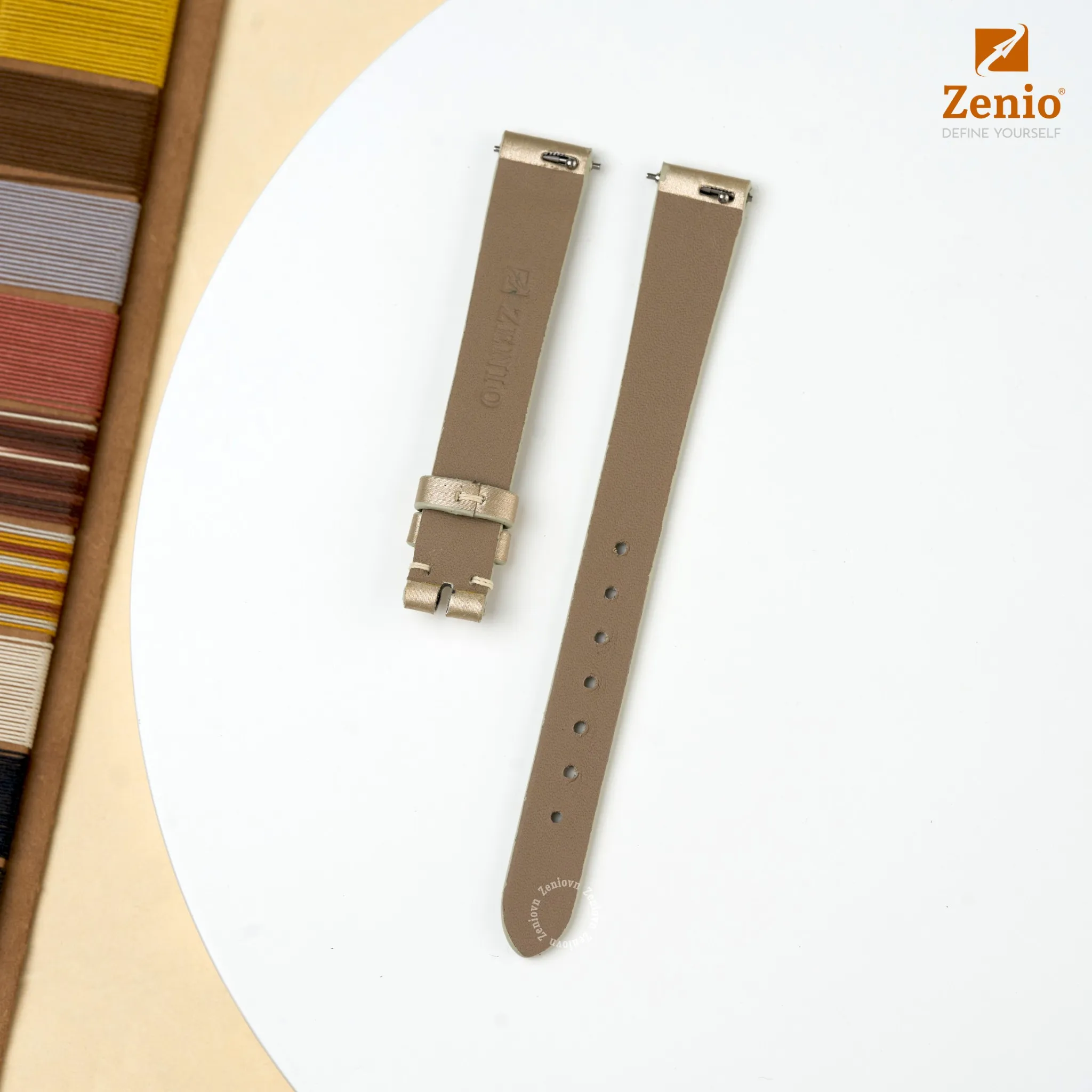 Dây đồng hồ Satin Màu kem cho đồng hồ Chopard 1