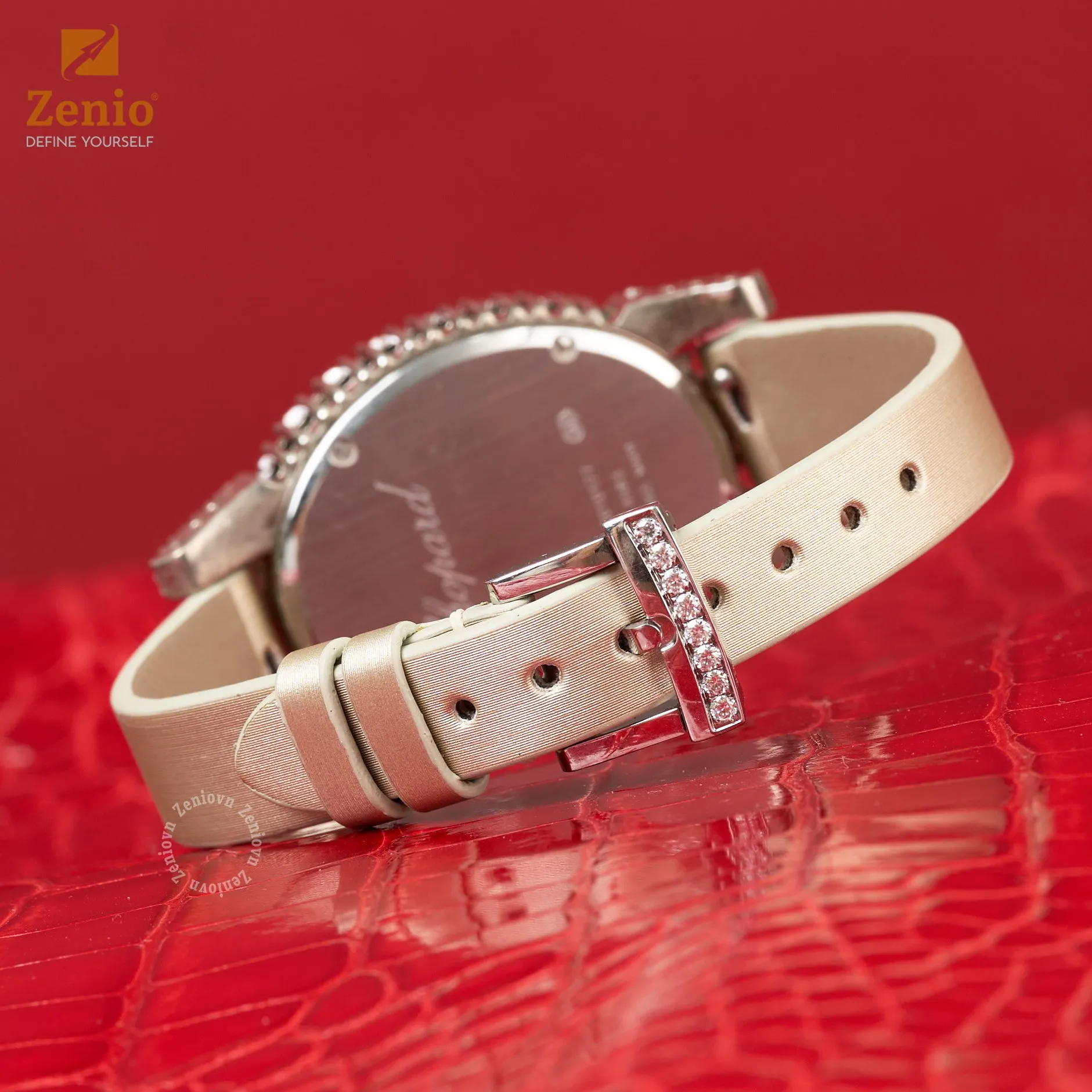 Dây đồng hồ Satin Màu kem cho đồng hồ Chopard 4