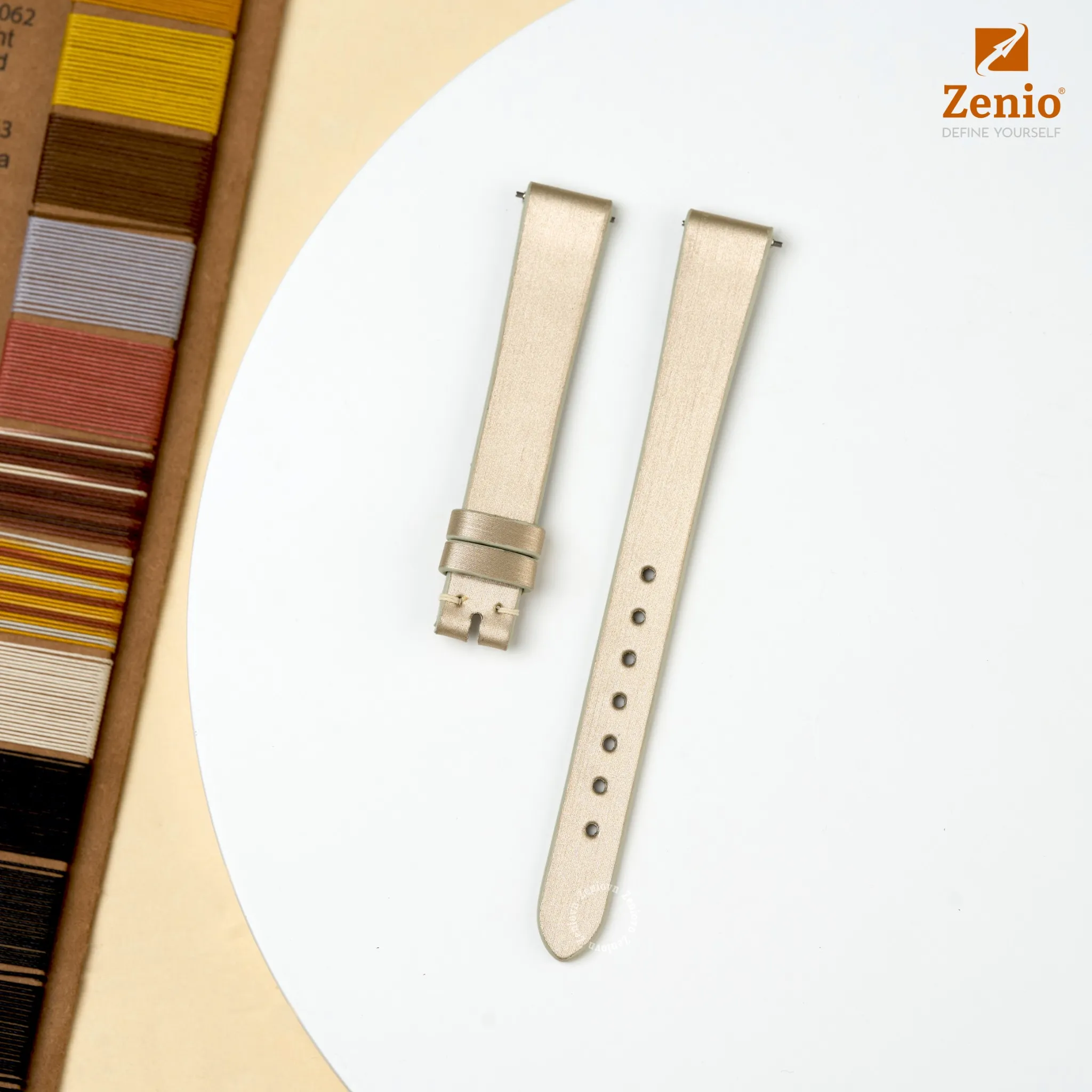 Dây đồng hồ Satin Màu kem cho đồng hồ Chopard