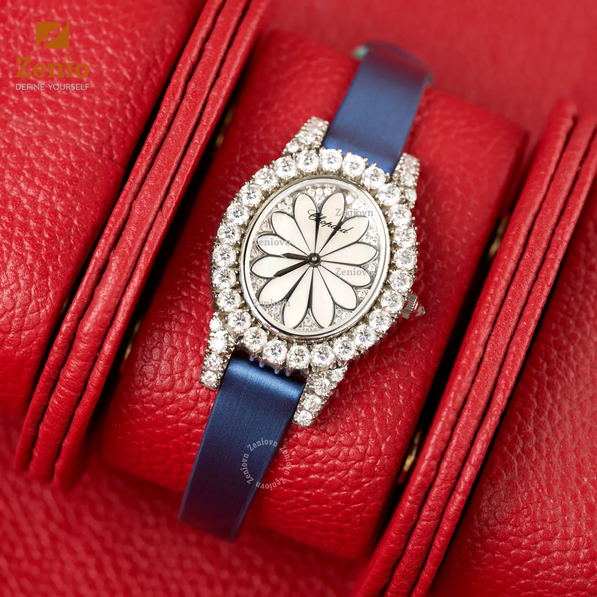 Dây đồng hồ Satin Màu navy cho đồng hồ Chopard 4