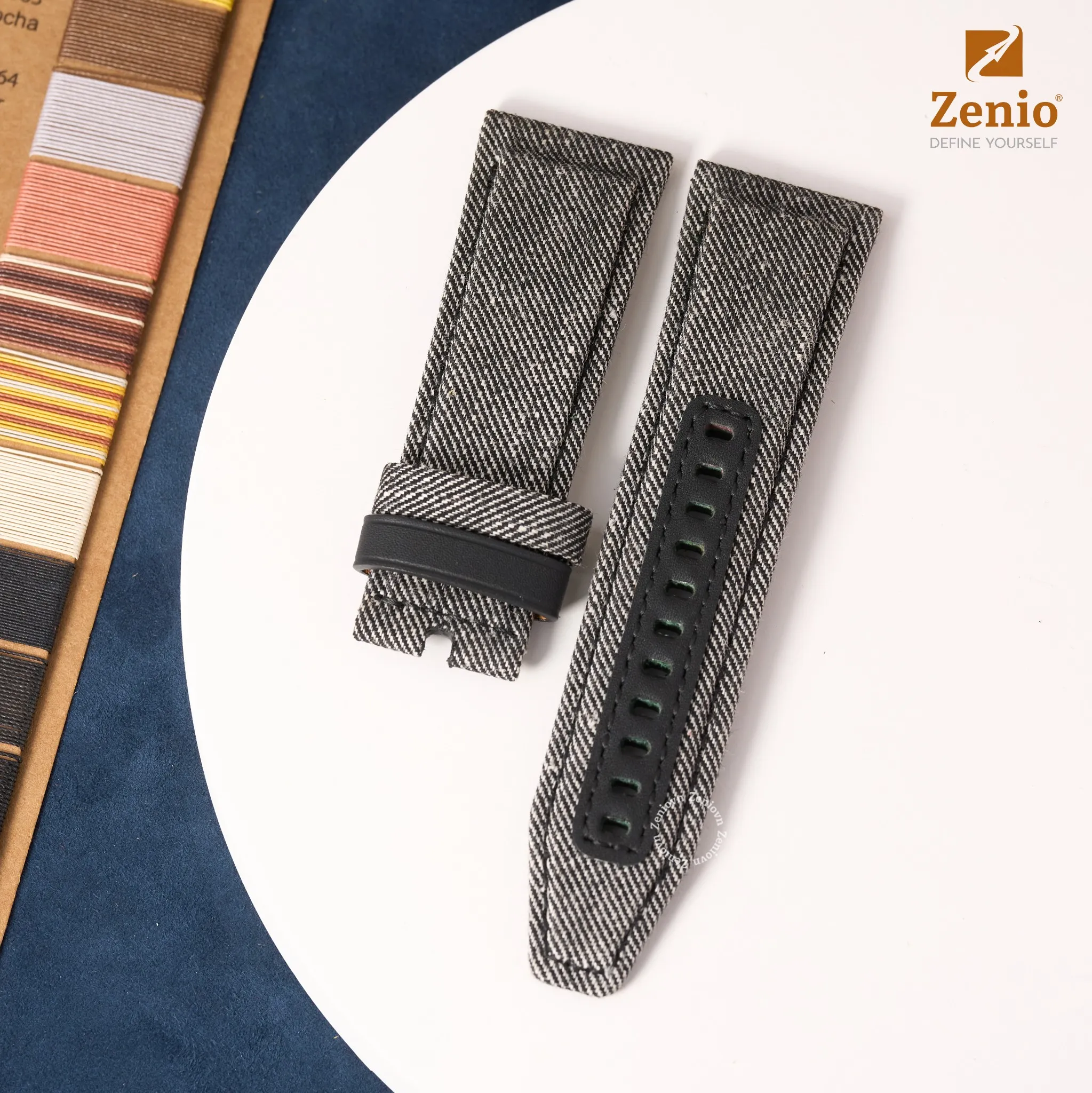 Dây đồng hồ chất liệu Denim màu xám cho đồng hồ Seven Friday