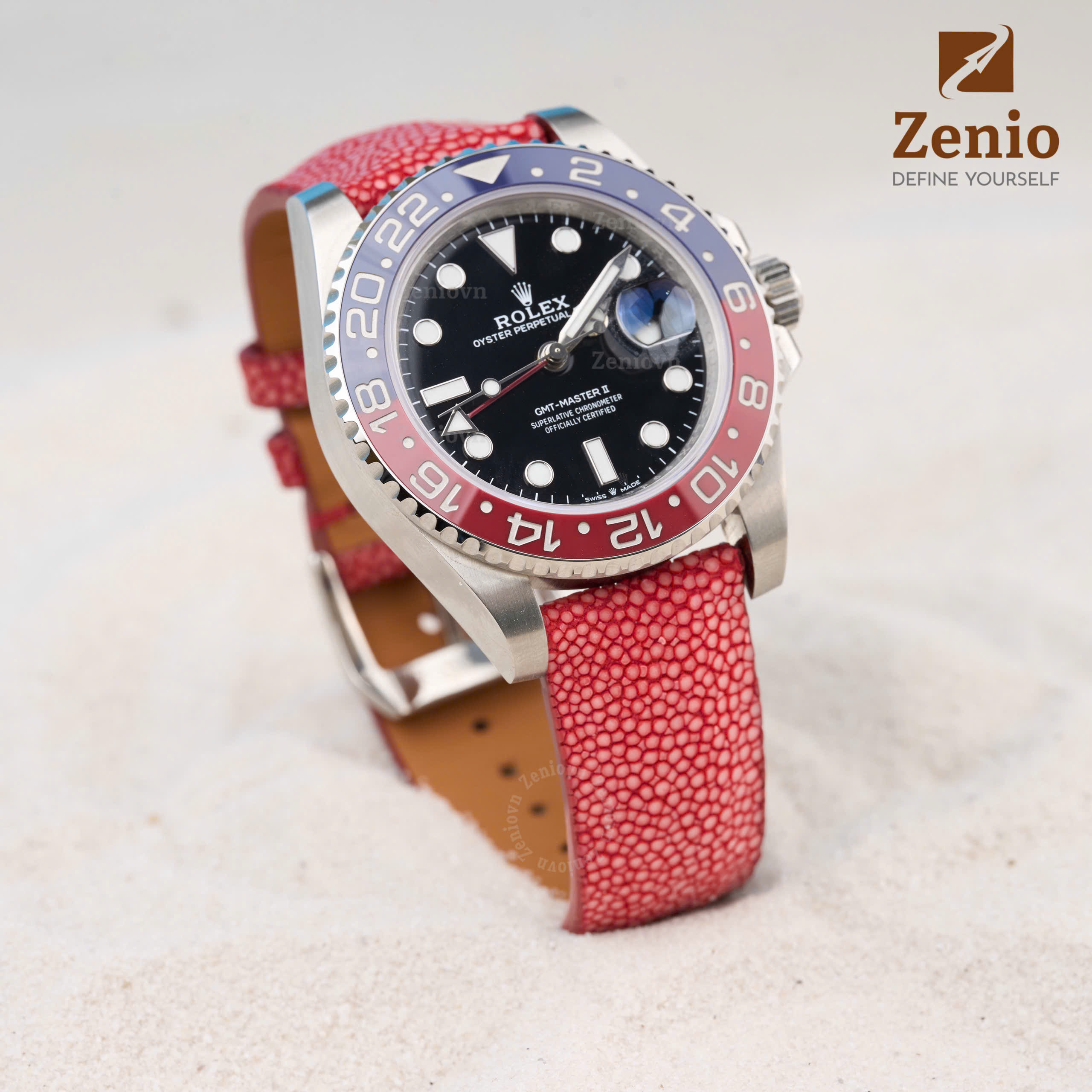 Dây Da Đồng Hồ Cá Đuối Đỏ 2