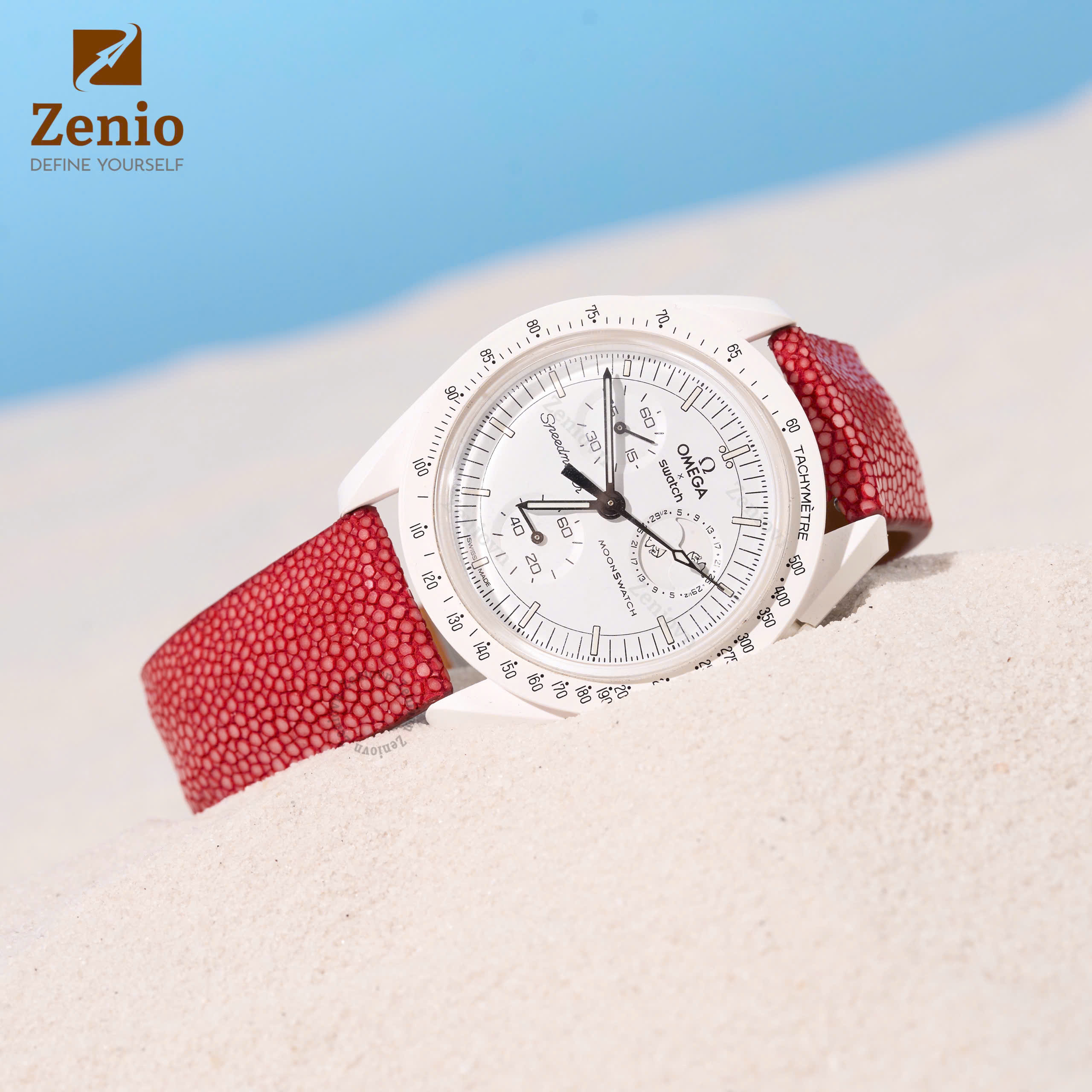 Dây Da Đồng Hồ Cá Đuối Đỏ 3