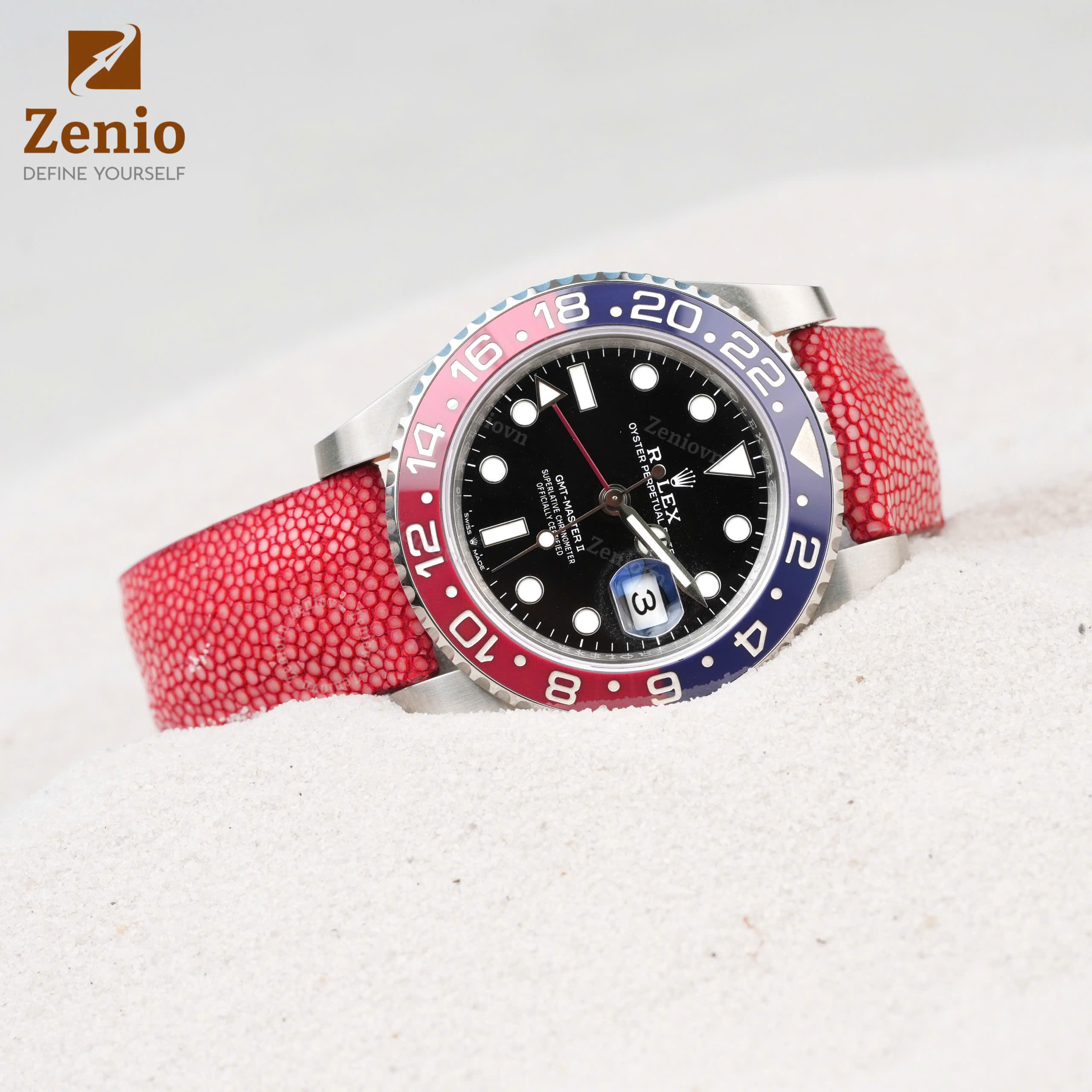 Dây Da Đồng Hồ Cá Đuối Đỏ 5