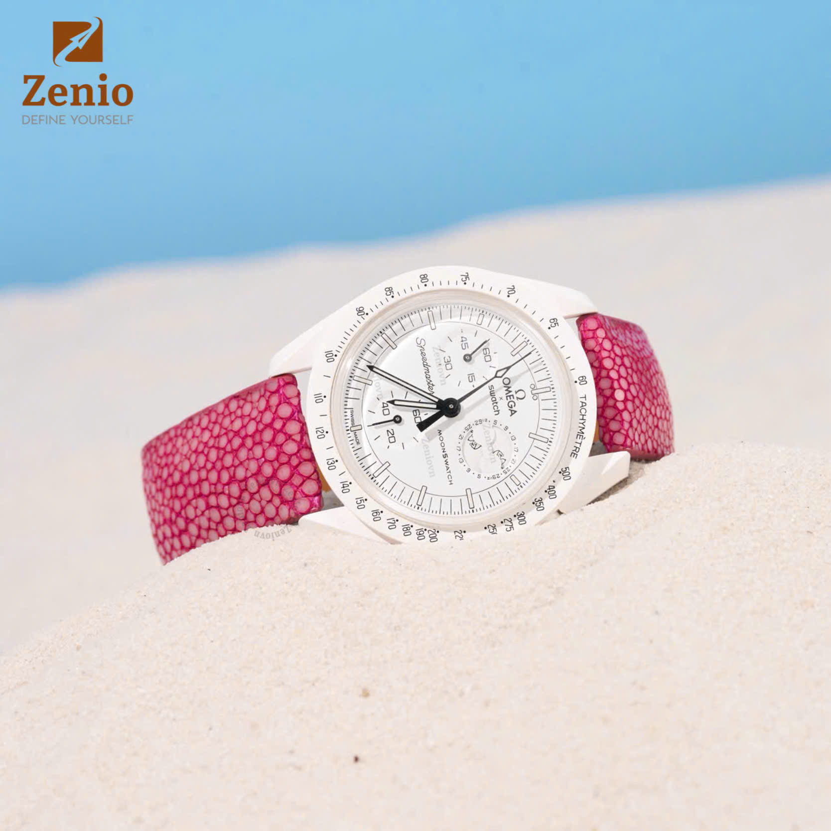 Dây Da Đồng Hồ Cá Đuối Hồng 3