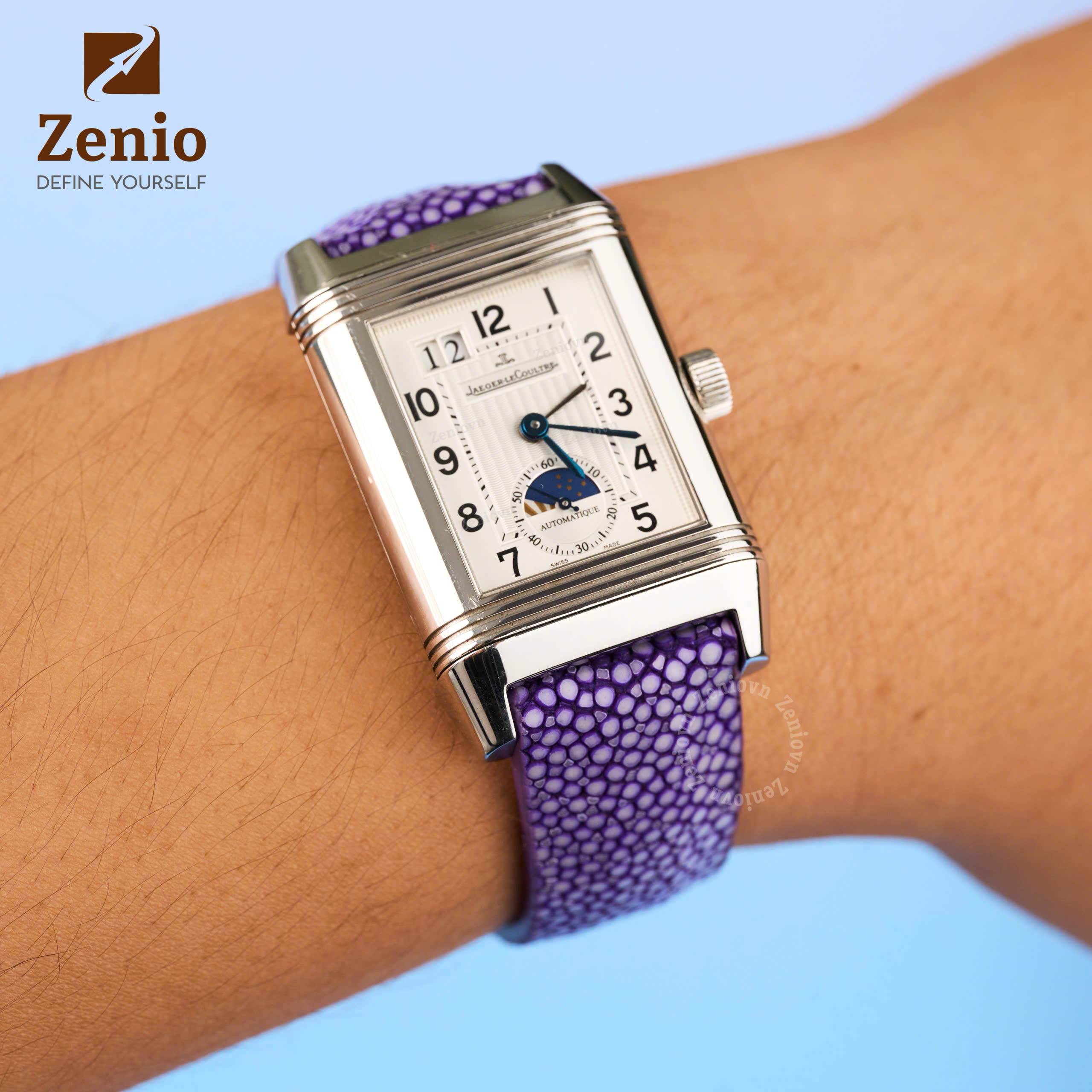 Dây Da Đồng Hồ Cá Đuối Tím 5