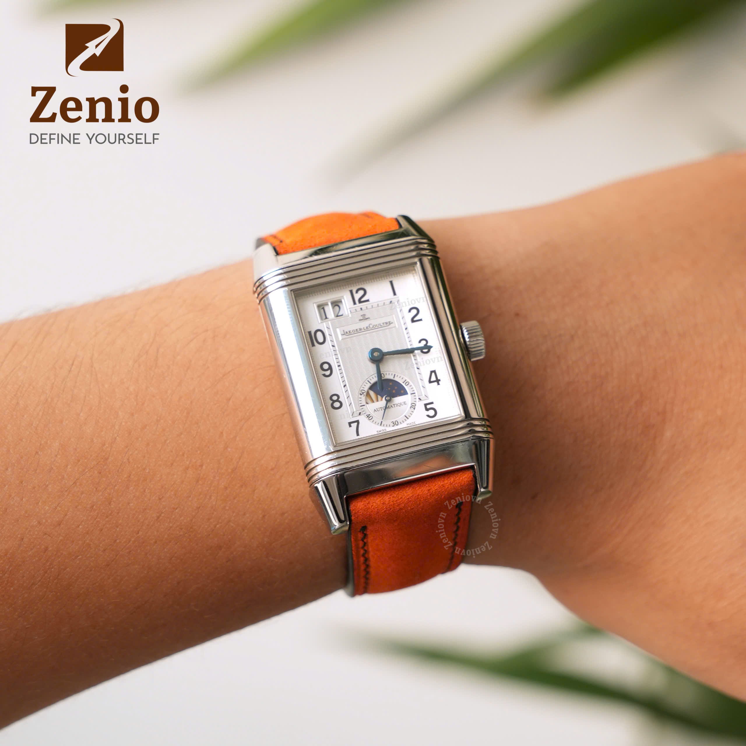Dây Đồng Hồ Da Nubuck Màu Cam3