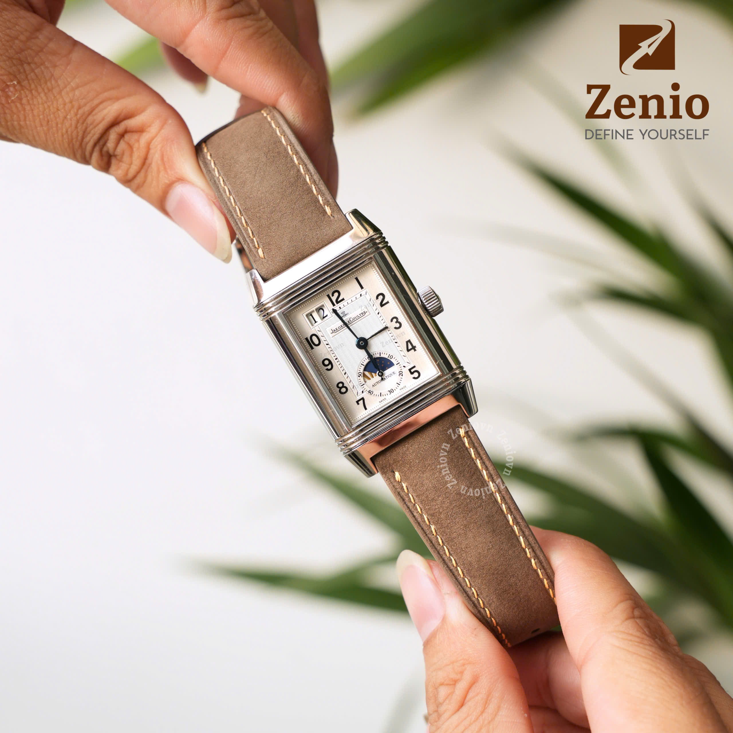 Dây Đồng Hồ Da Nubuck Màu Taupe3