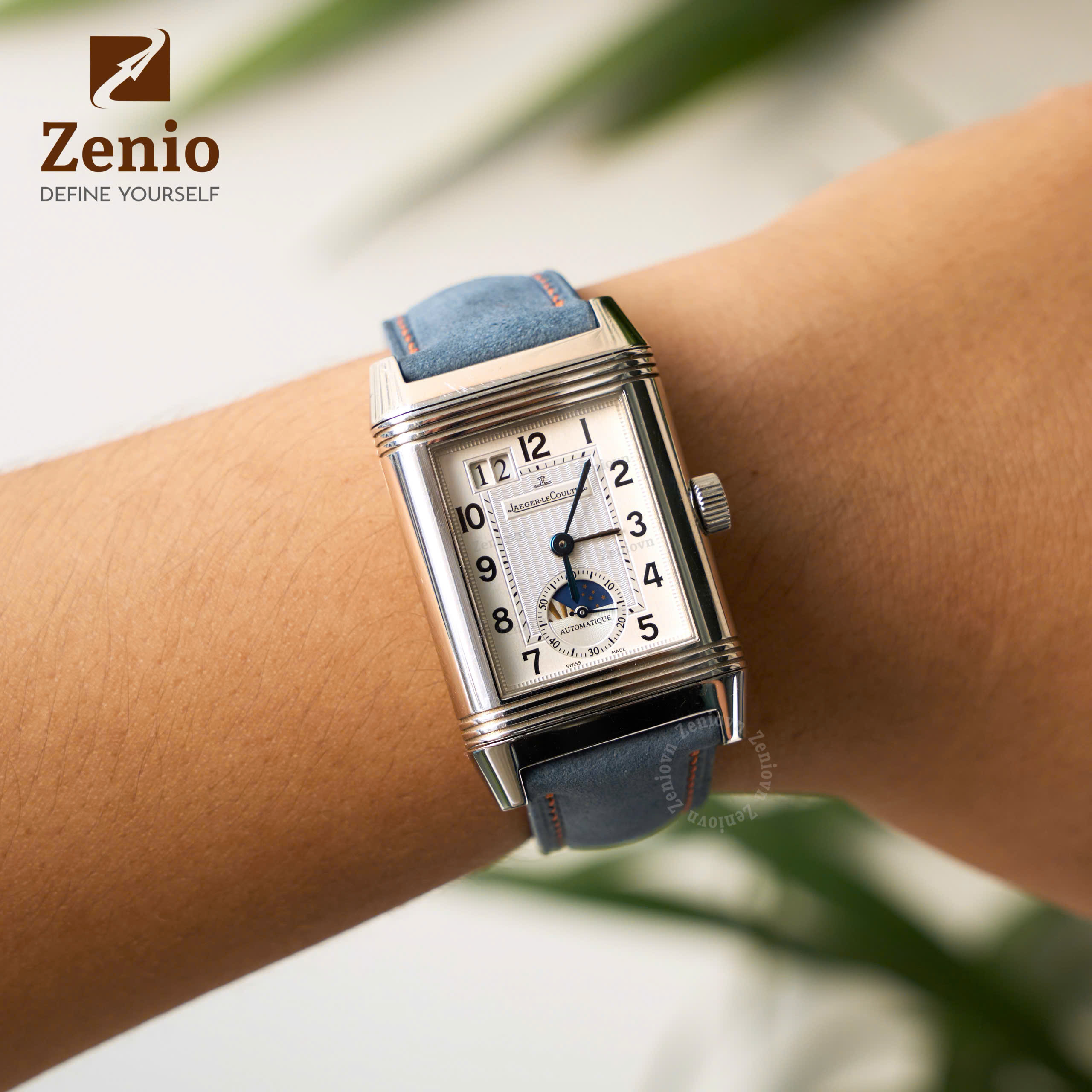 Dây Đồng Hồ Da Nubuck Màu Xanh Jeans4