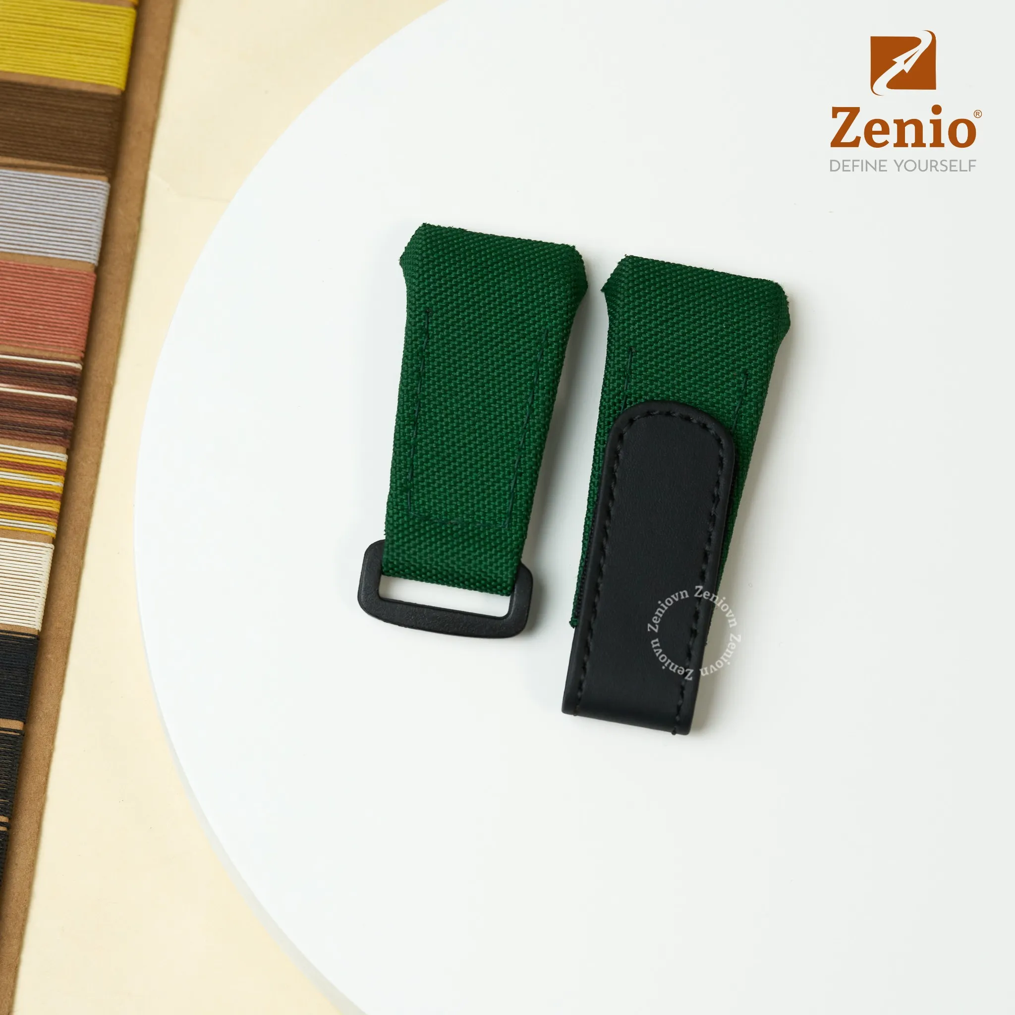 Dây canvas Màu xanh lá Velcro cho đồng hồ Frank Muller Vanguard V45