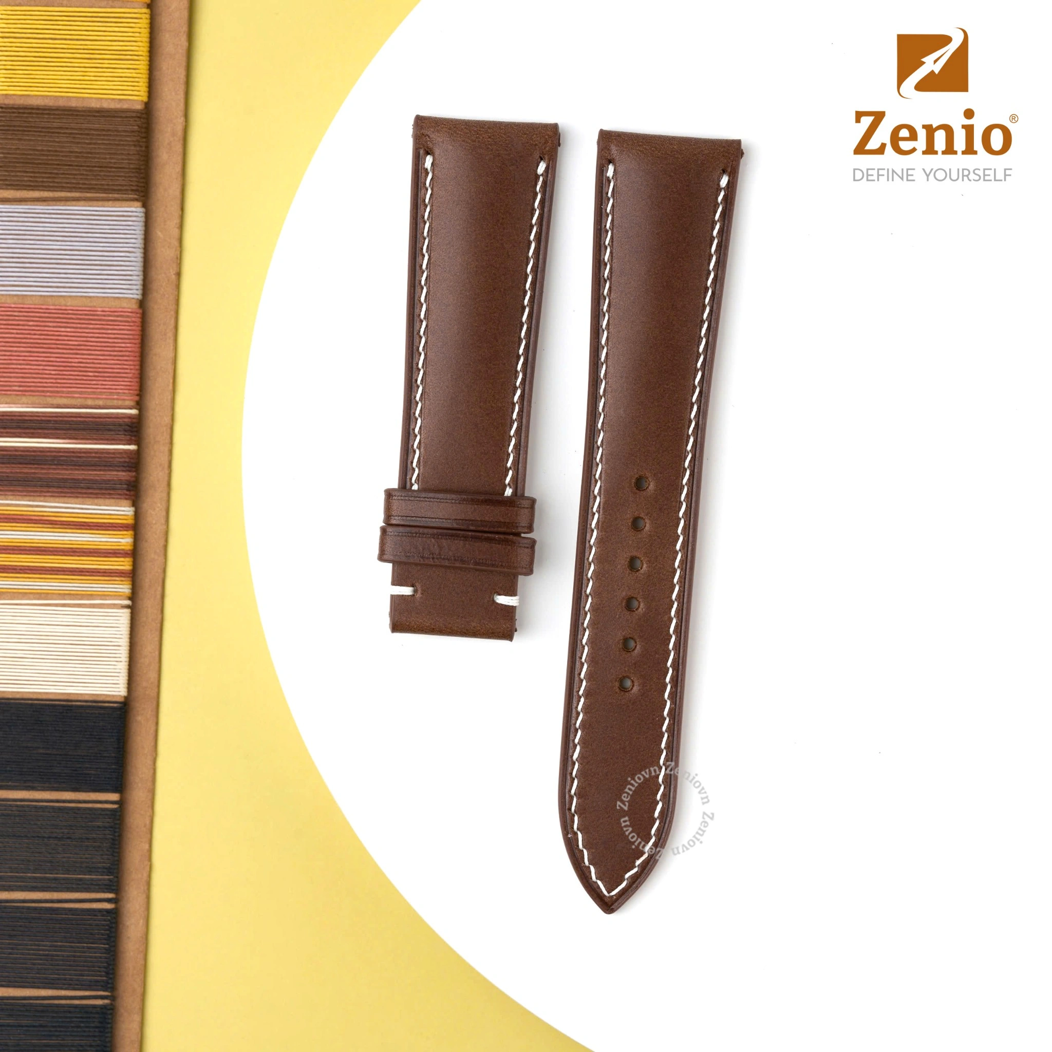 Dây da Pueblo màu Nâu cho đồng hồ Patek