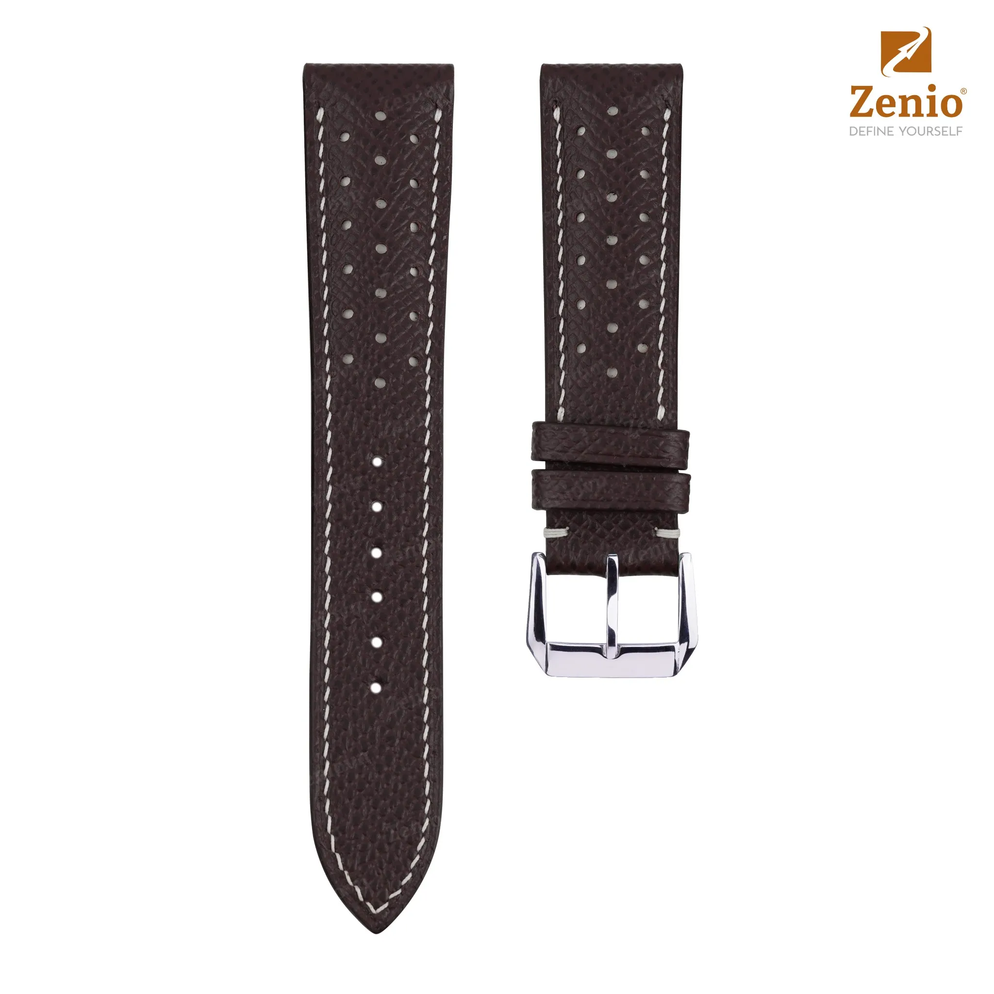 Dây đồng hồ Da Rally Alran Màu nâu cho đồng hồ Frederique Constant Healey