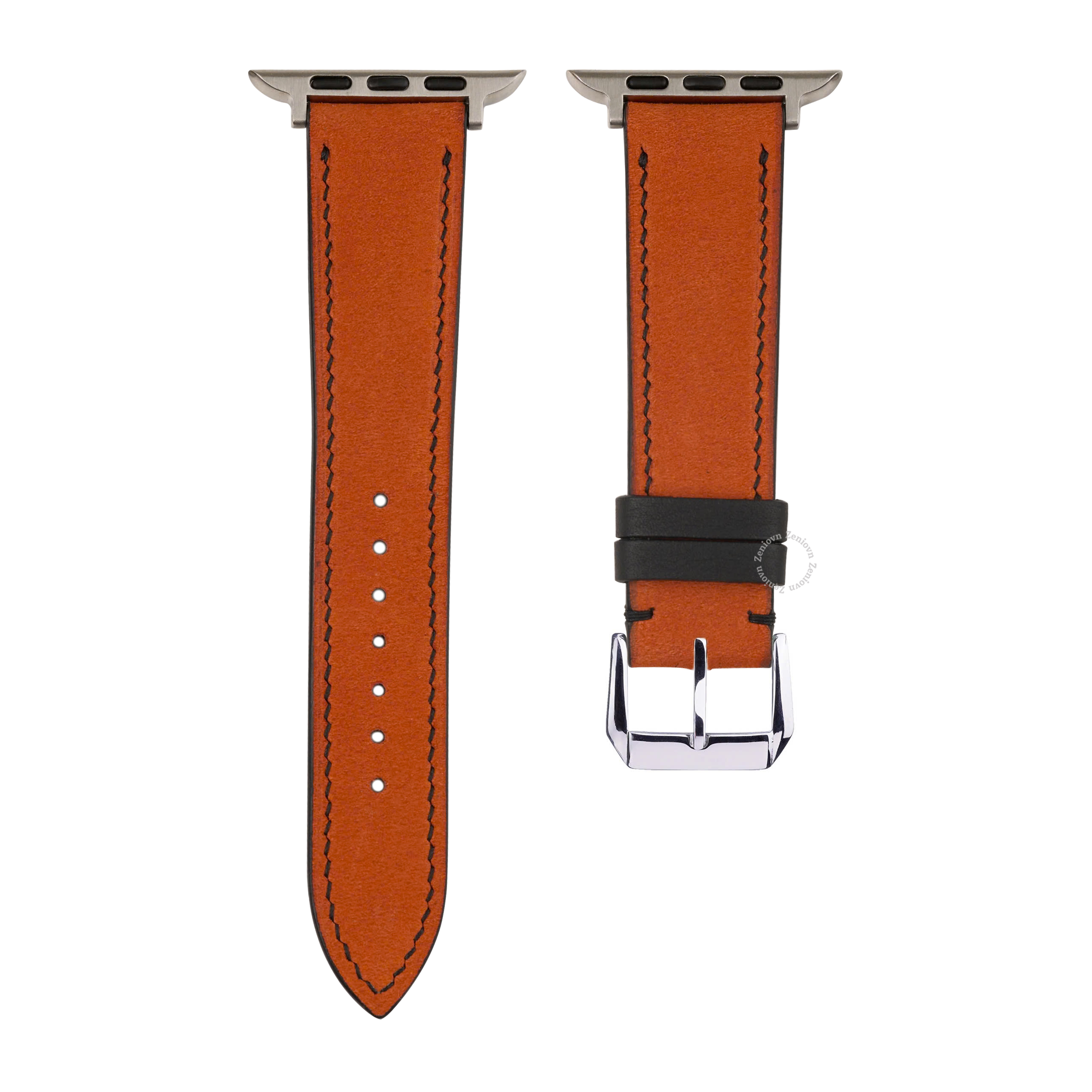 Dây da Nubuck màu Cam cho đồng hồ Apple Watch