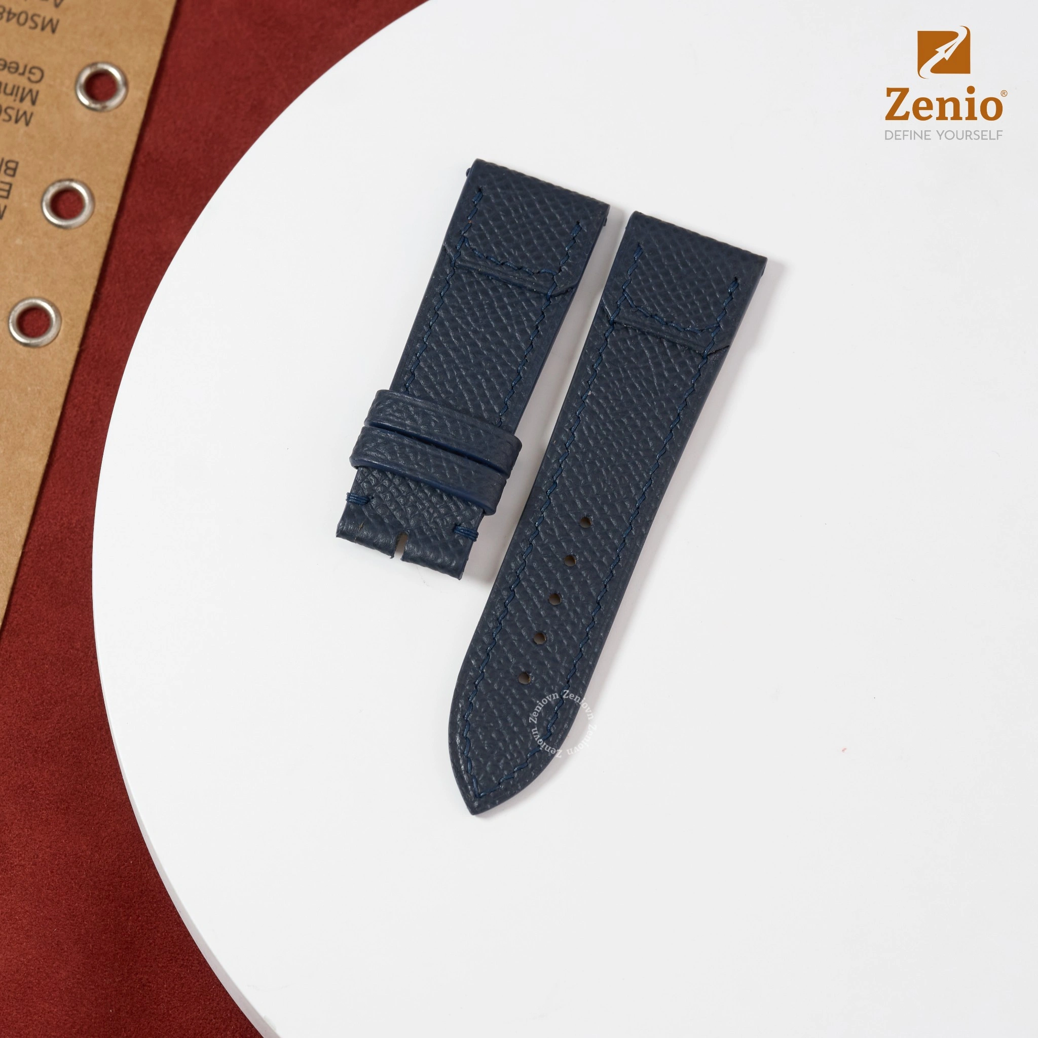 Dây đồng hồ Da Epsom Màu Xanh navy cho đồng hồ Jaeger-LeCoultre