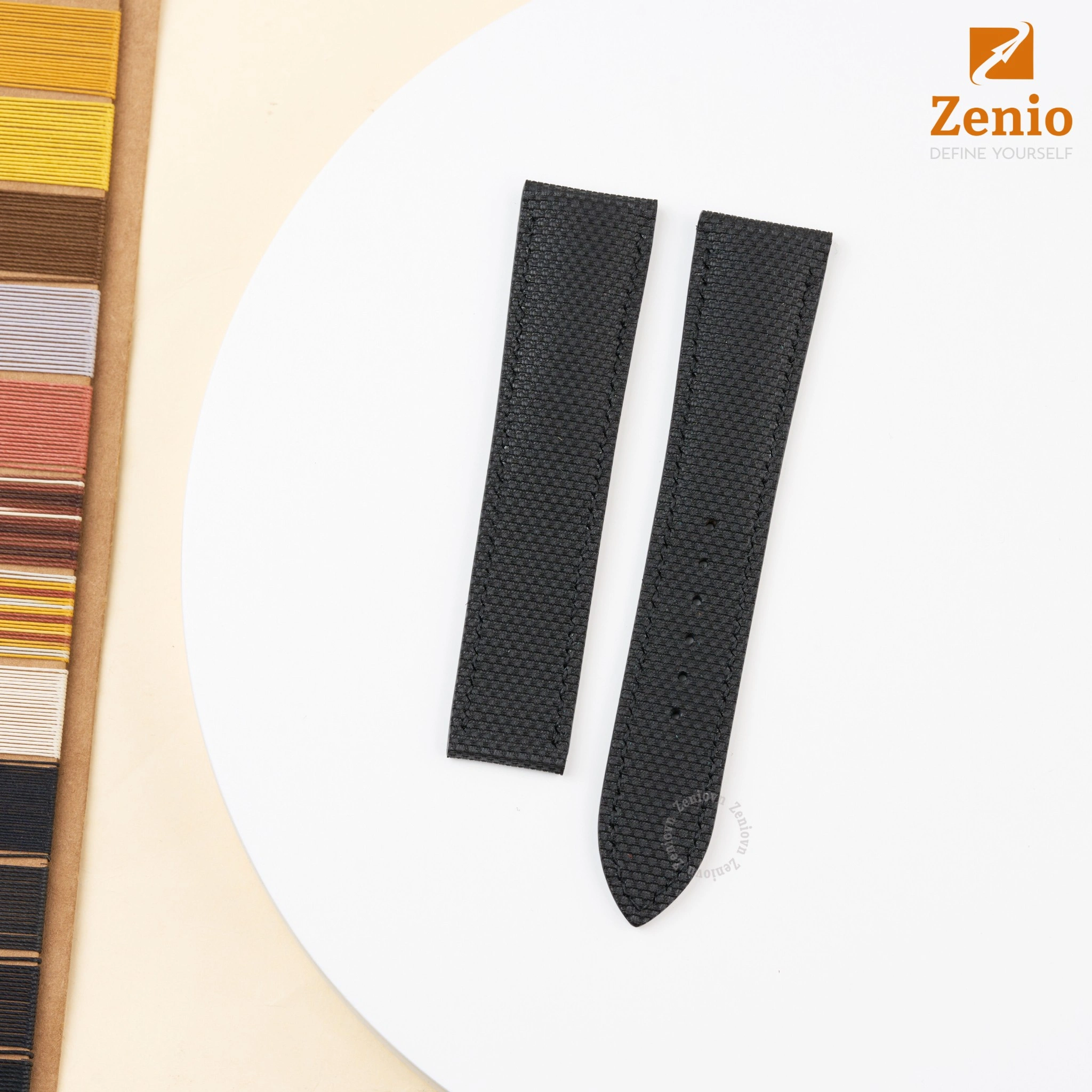 Dây đồng hồ FKM Màu đen cho đồng hồ Frederique Constant