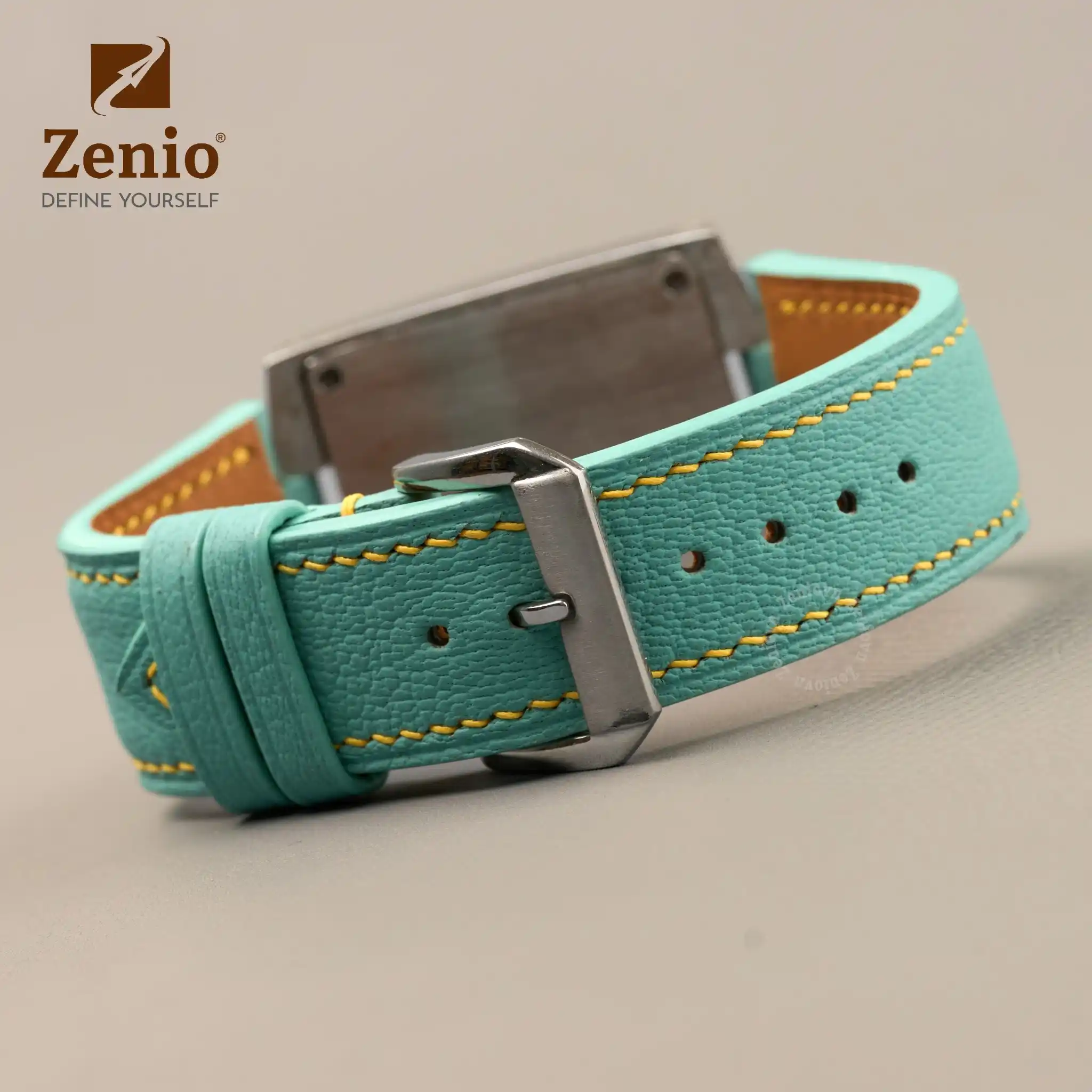 Dây da đồng hồ thay thế cho Movado Eliro - Dây Da Alran Fanat Màu Mint (2)