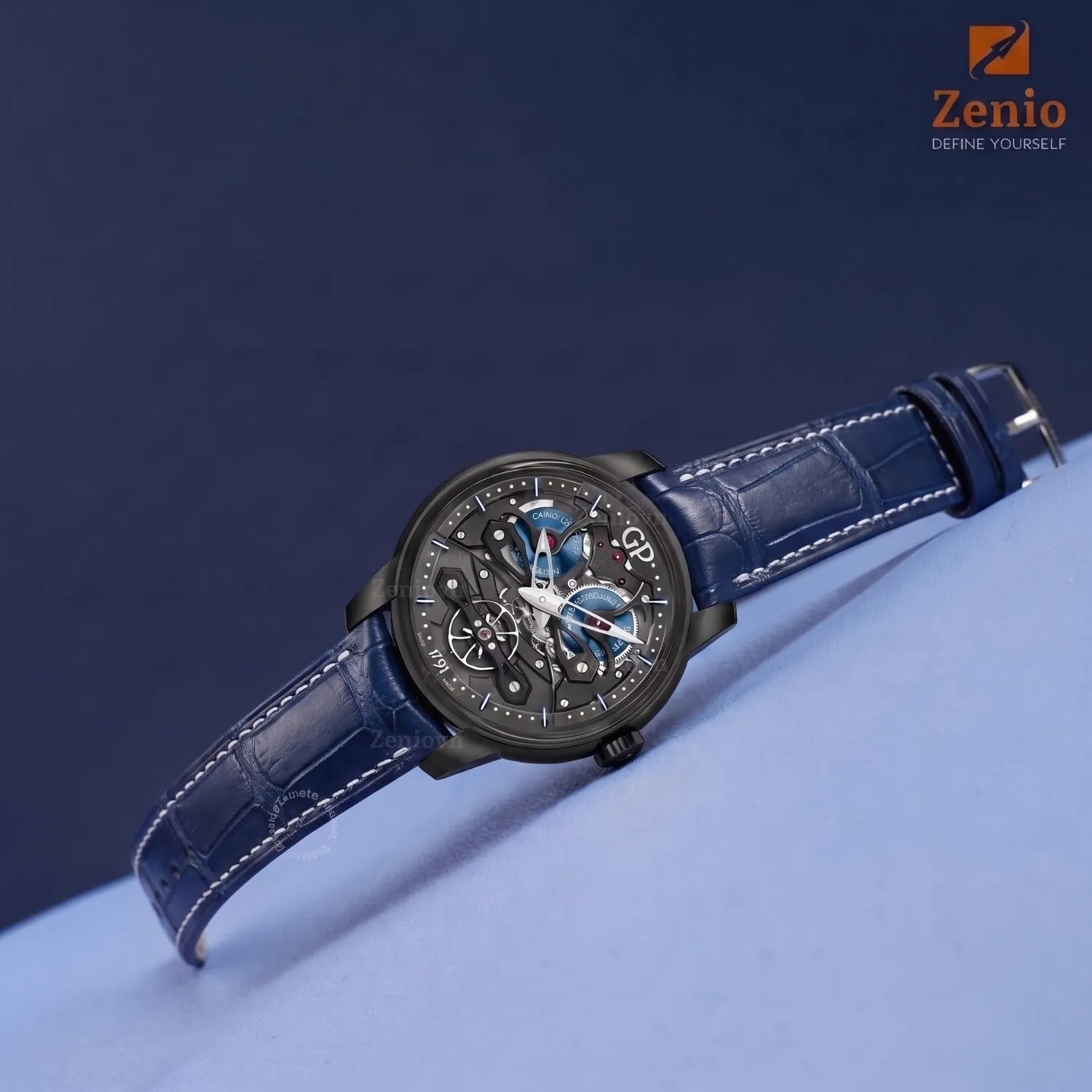 Girard-Perregaux Bridges Alligator Navy 1